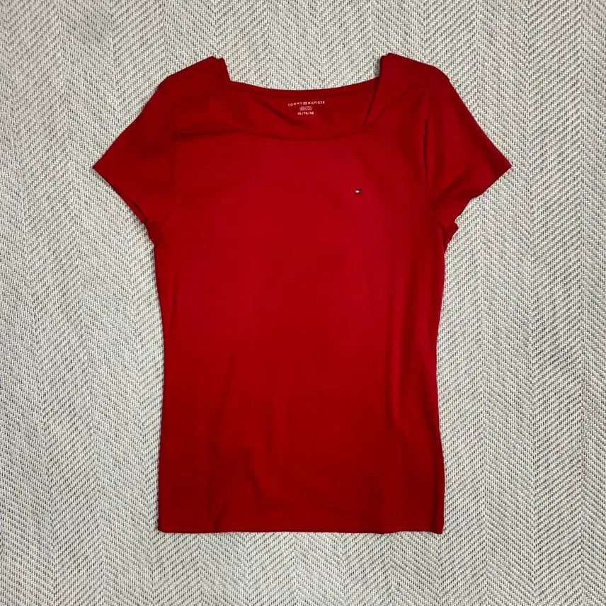 [BUNJANG] Tommy Hilfiger Red Short Sleeve T-shirt XL / 타미힐피거 레드 반팔 티셔츠 XL