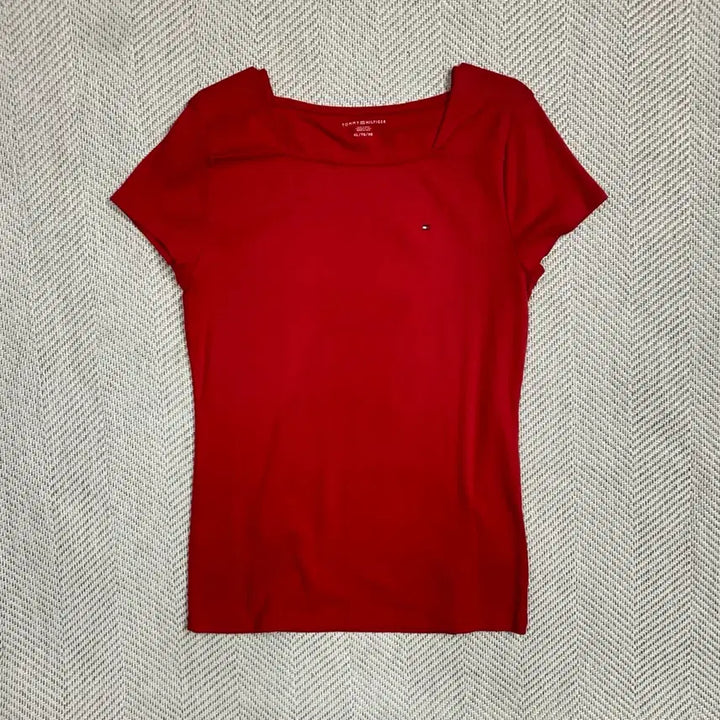 [BUNJANG] Tommy Hilfiger Red Short Sleeve T-shirt XL / 타미힐피거 레드 반팔 티셔츠 XL