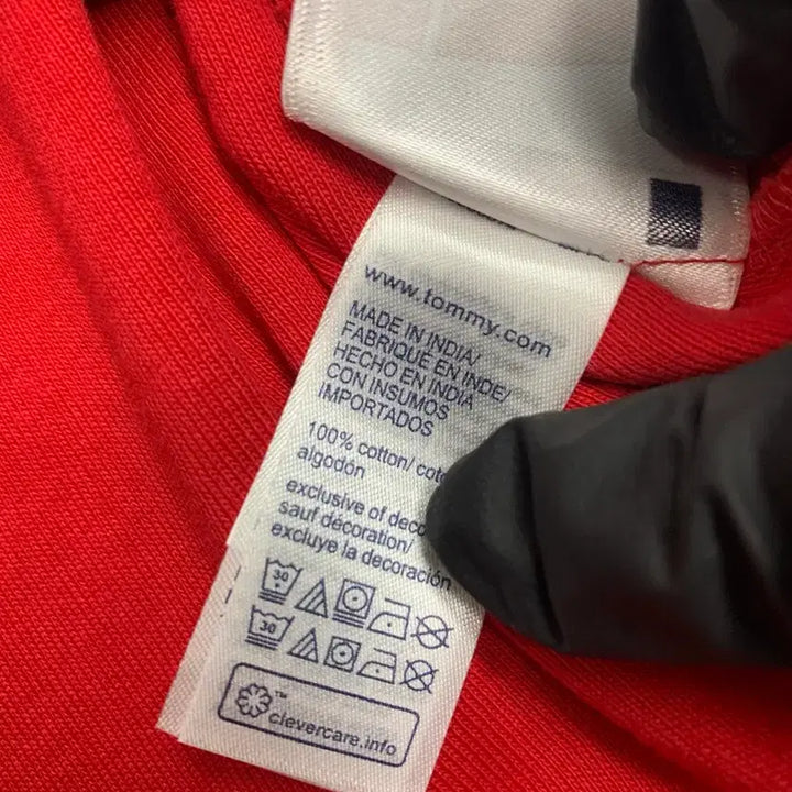 [BUNJANG] Tommy Hilfiger Red Short Sleeve T-shirt XL / 타미힐피거 레드 반팔 티셔츠 XL