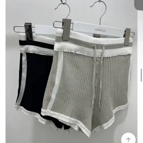 [SOLD OUT] 에이블리 배색 골지 가디건 반바지 트레이닝 세트 (새상품)