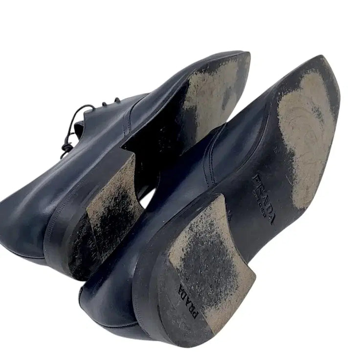[BUNJANG] Prada Leather Square Toe Derby Shoes / 프라다 레더 스퀘어토 더비슈즈