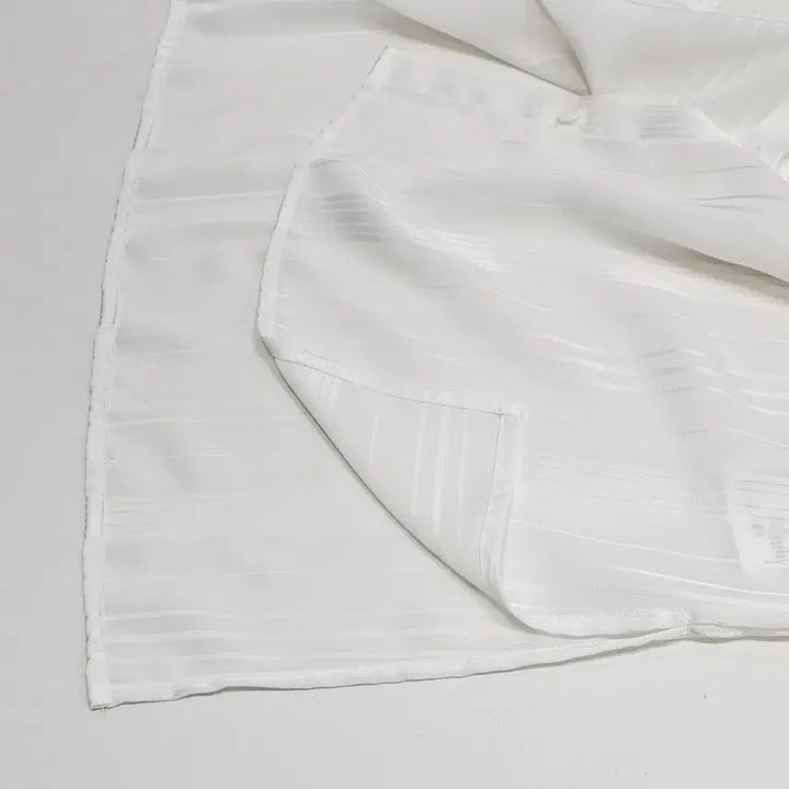 [BUNJANG] Club Monaco White Striped Shirt / 클럽모나코 화이트 스트라이프 셔츠