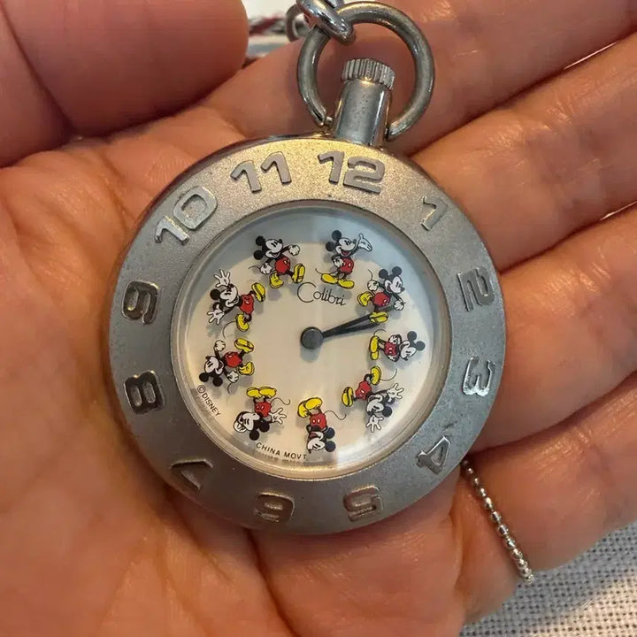 [BUNJANG] Mickey Mouse Pocket Watch / 빈티지 미키마우스 포켓 와치 Mickey Mouse 회중시계