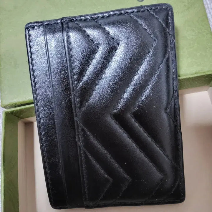 [BUNJANG] Gucci Marmont Card Wallet Black / 구찌 마몬트 카드지갑 블랙