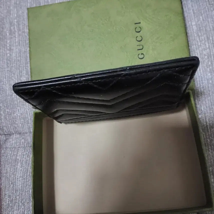[BUNJANG] Gucci Marmont Card Wallet Black / 구찌 마몬트 카드지갑 블랙