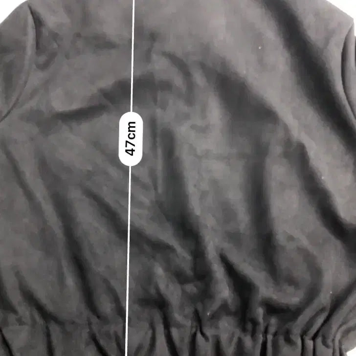 [BUNJANG] Black Crop Zip-Up Jacket / 블랙 크롭 기장 집업 자켓