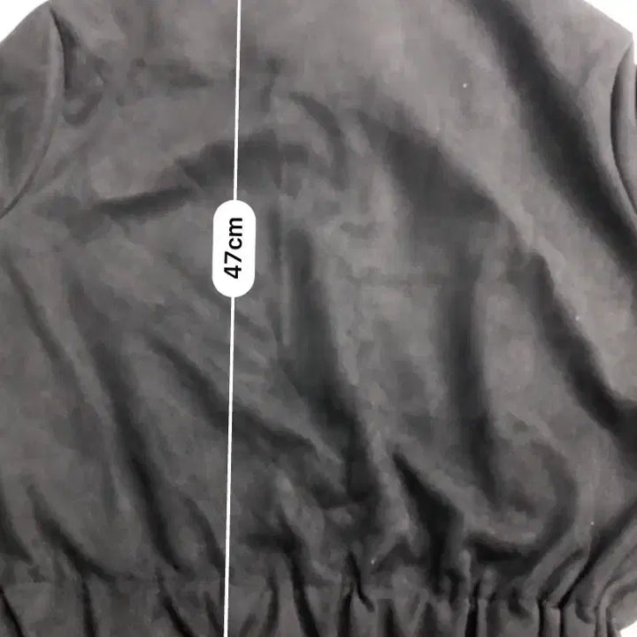 [BUNJANG] Black Crop Zip-Up Jacket / 블랙 크롭 기장 집업 자켓