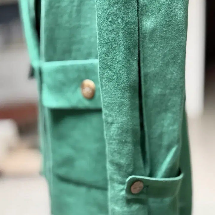 [BUNJANG] AtG Green 100% Linen Jacket / AtG 그린 100% 린멘 자켙
