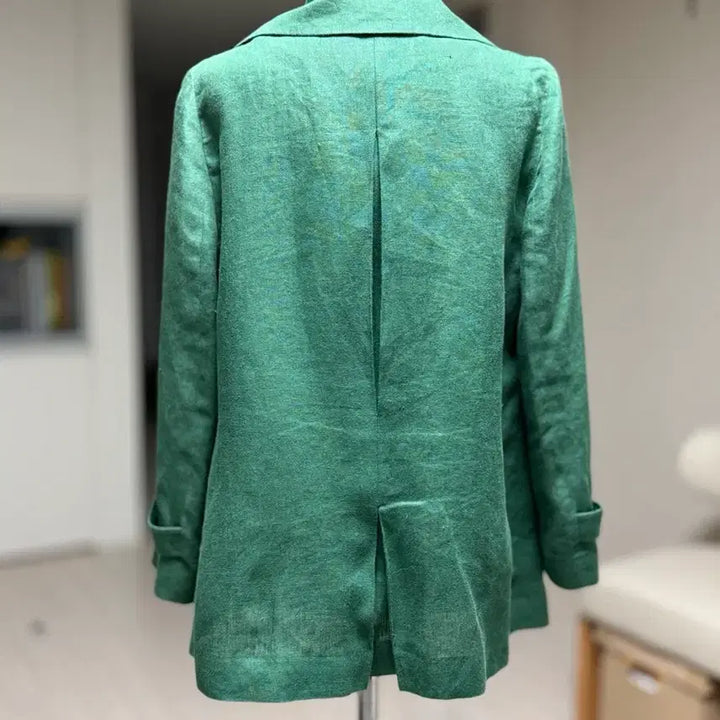 [BUNJANG] AtG Green 100% Linen Jacket / AtG 그린 100% 린멘 자켙