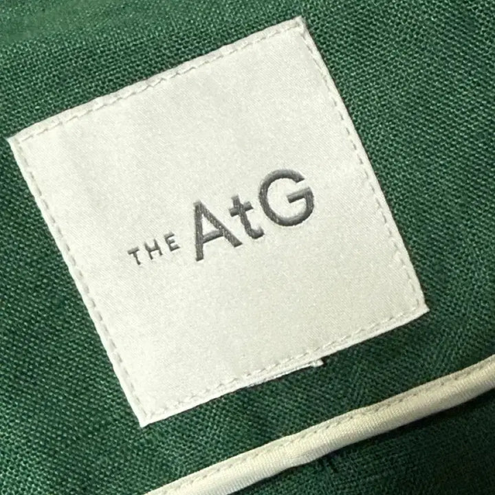 [BUNJANG] AtG Green 100% Linen Jacket / AtG 그린 100% 린멘 자켙