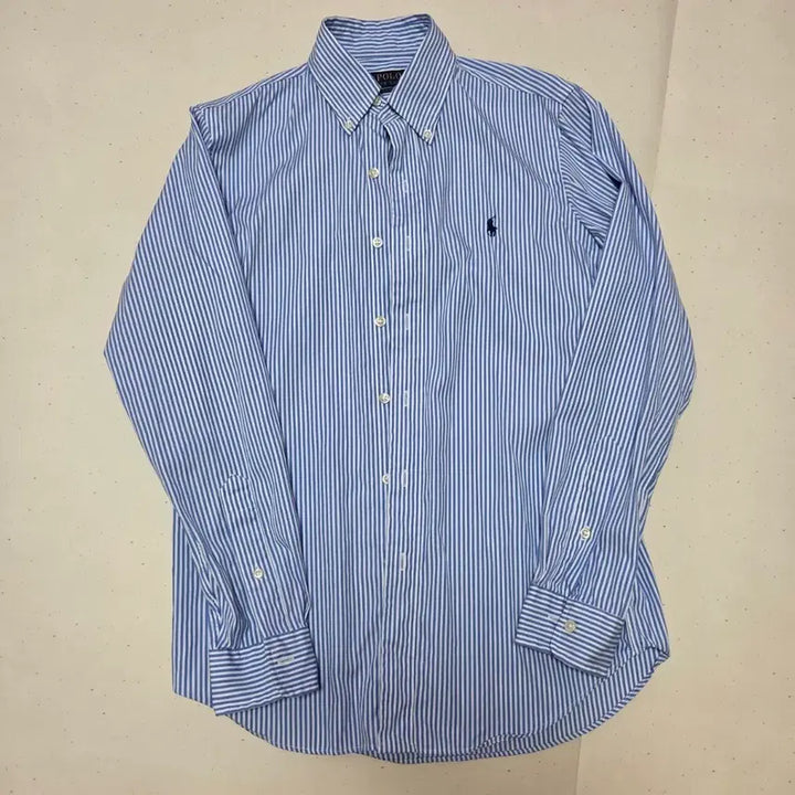 [SOLD OUT] [XS] 폴로 랄프로렌 클래식핏 포플린 스트라이프 셔츠 블루