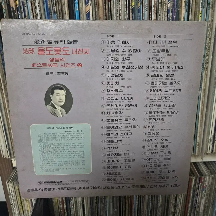 [BUNJANG] Jigu Old Lottodo Live Music Best 40 Songs LP Record / 지구 올도롯도 대잔치 생음악 베스트 40곡 LP판