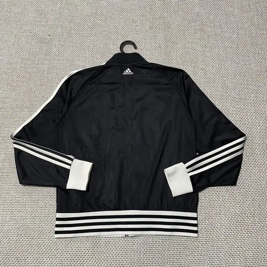 [BUNJANG] Adidas Black &amp; White Jersey Jacket / M 아디다스 검희 져지 자켓 B.7413