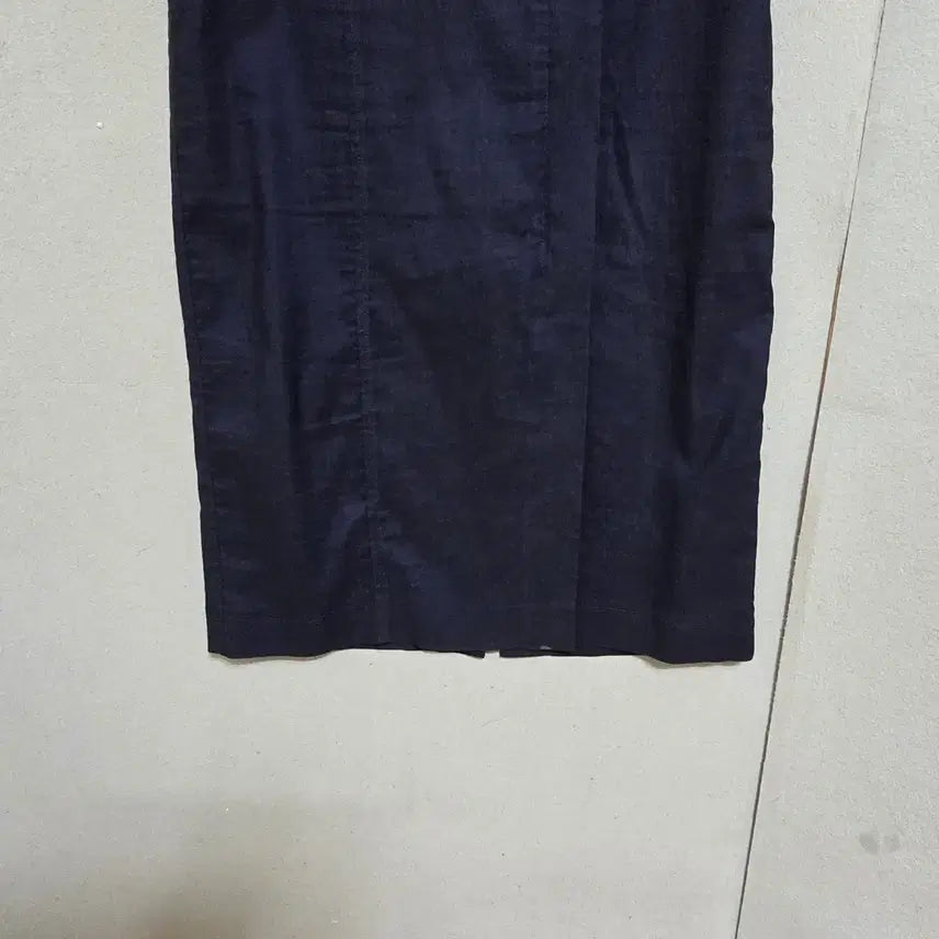 [BUNJANG] Deuel Navy Linen Blend Long Skirt / 듀엘 린넨함유 네이비 롱스커트 55  n4708