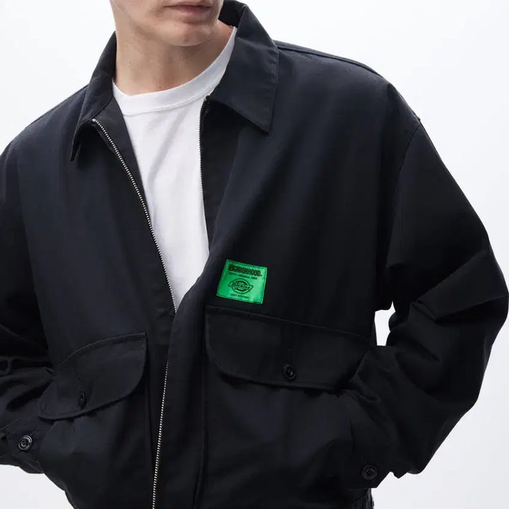 [BUNJANG] NEIGHBORHOOD x Dickies Work Jacket Black / [XL] 24fw 네이버후드 x 디키즈 집업 워크 자켓 블랙