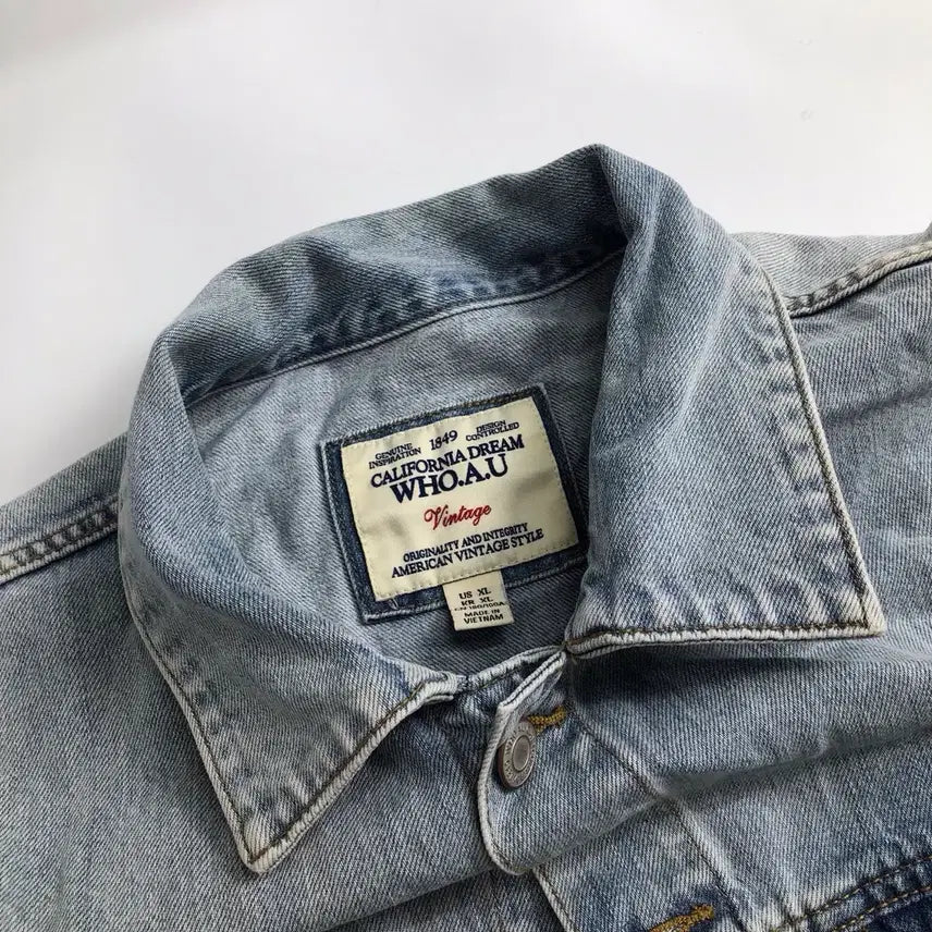 [BUNJANG] WHO.A.U Denim Jacket / WHO.A.U 데님 청자켓