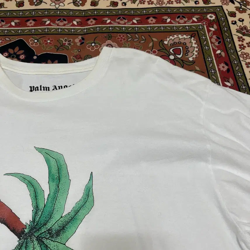 [BUNJANG] Palm Angels Broken Palm Big Logo T-shirt / 팜엔젤스 브로큰 팜 빅로고 반팔티 L/100