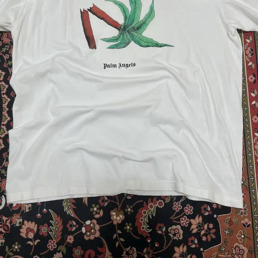 [BUNJANG] Palm Angels Broken Palm Big Logo T-shirt / 팜엔젤스 브로큰 팜 빅로고 반팔티 L/100