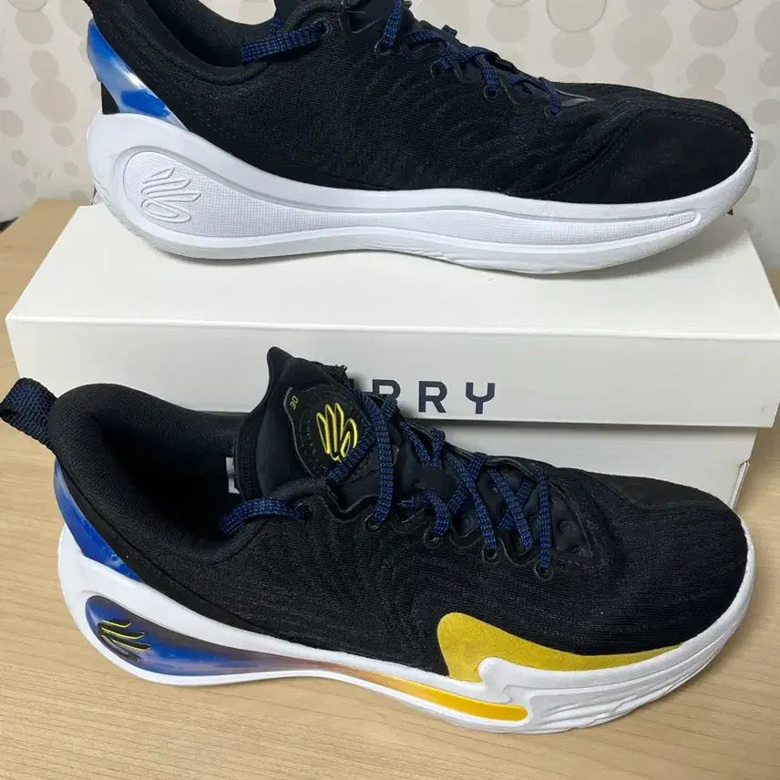 [BUNJANG] Under Armour Curry 12 Black Team Royal Basketball Shoes / 언더아머 커리 12 블랙 팀 로얄 농구화