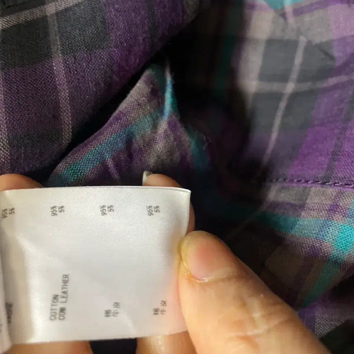 [BUNJANG] Agnès b. Voyage Leather Check Tote Bag / 명품 아네스베 소가죽 체크 천가방(제안x)
