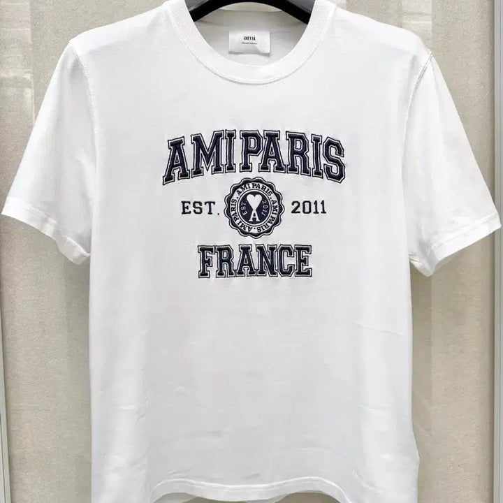[BUNJANG] AMI Paris White Short Sleeve T-shirt / 아미 프랑스 파리  반팔티 화이트 M