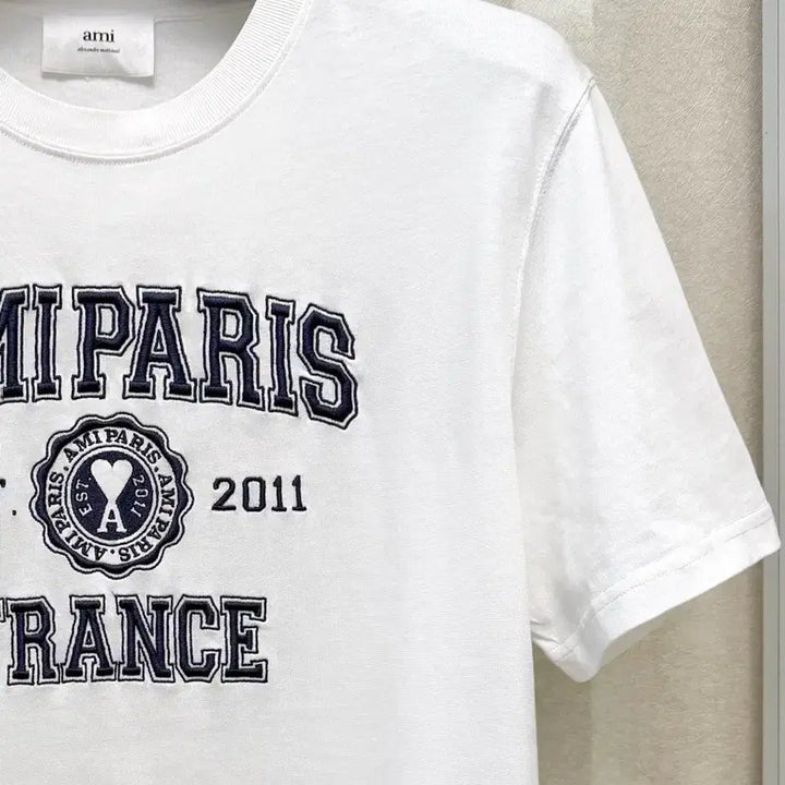 [BUNJANG] AMI Paris White Short Sleeve T-shirt / 아미 프랑스 파리  반팔티 화이트 M