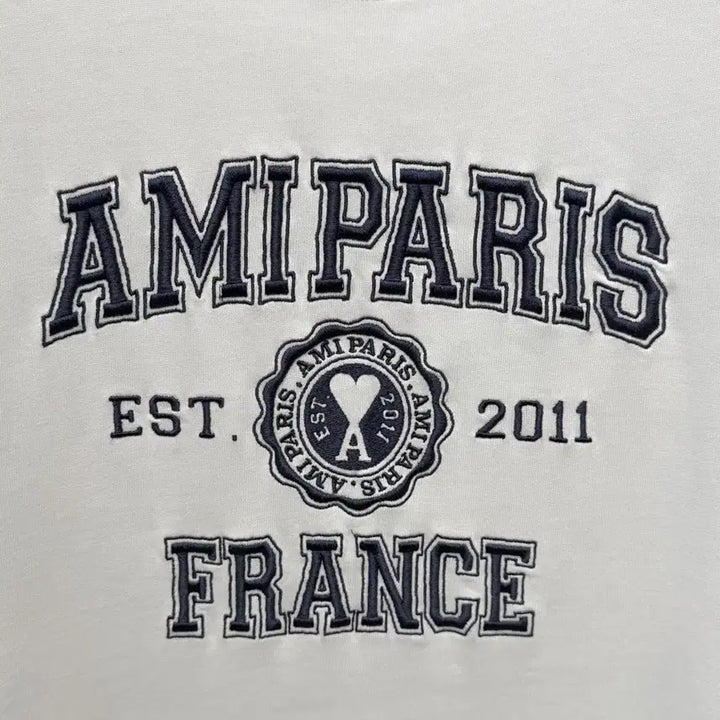 [BUNJANG] AMI Paris White Short Sleeve T-shirt / 아미 프랑스 파리  반팔티 화이트 M