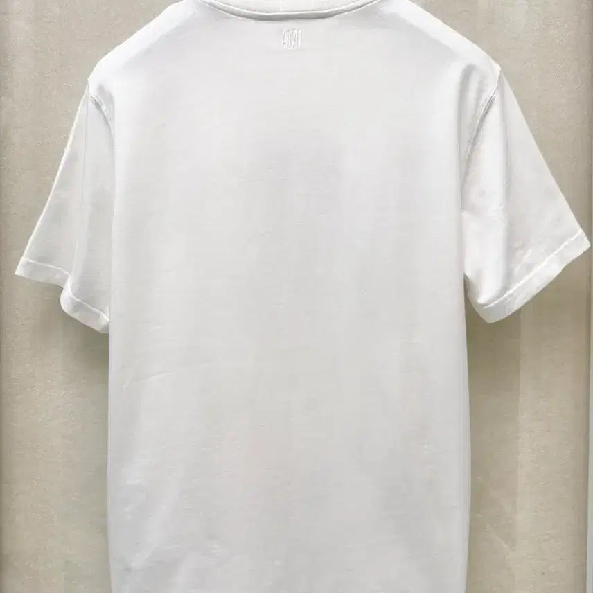 [BUNJANG] AMI Paris White Short Sleeve T-shirt / 아미 프랑스 파리  반팔티 화이트 M