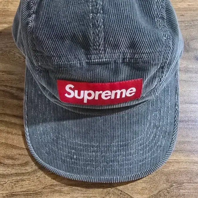 [BUNJANG] Supreme Corduroy Camp Cap Gray / 슈프림 코듀로이 캠프캡 그레이 - 23FW