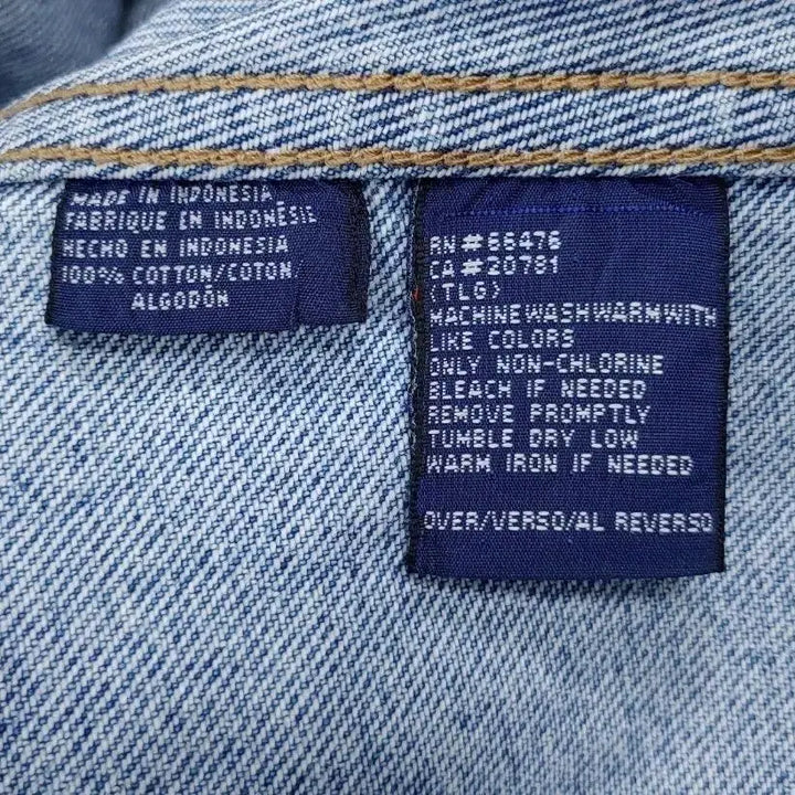 [BUNJANG] Tommy Hilfiger Vintage Denim Jacket / 90년대 타미힐피거 오버핏 올드스쿨 데님자켓 M