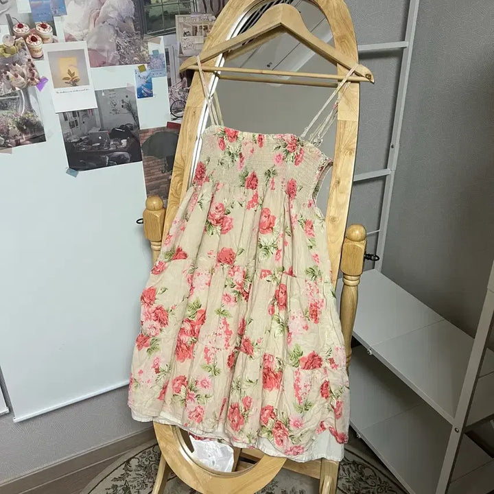[SOLD OUT] 모리걸 플라워 끈원피스