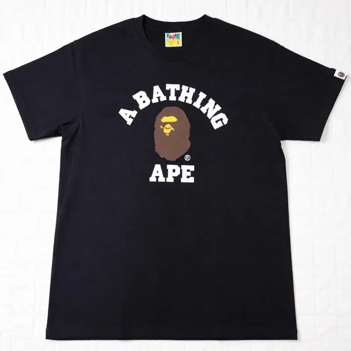 [BUNJANG] BAPE College T-shirt Black M New / 베이프 컬리지 티셔츠 블랙 M 새상품