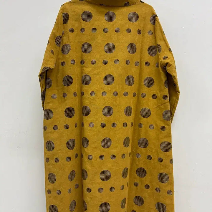 [SOLD OUT] 일본빈티지 에스닉 보헤미안 히피 도트 터틀넥 반팔 원피스