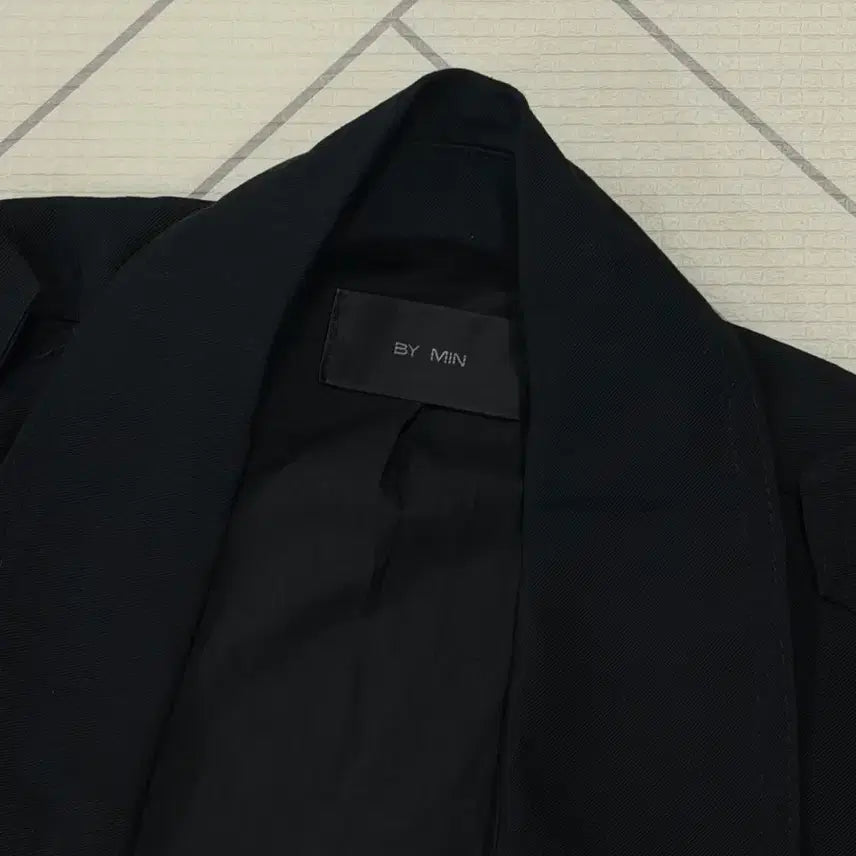 [BUNJANG] BY MIN Oversized Black Spring Coat Jacket / BY MIN 여자 free 오버사이즈 블랙 봄코트자켓