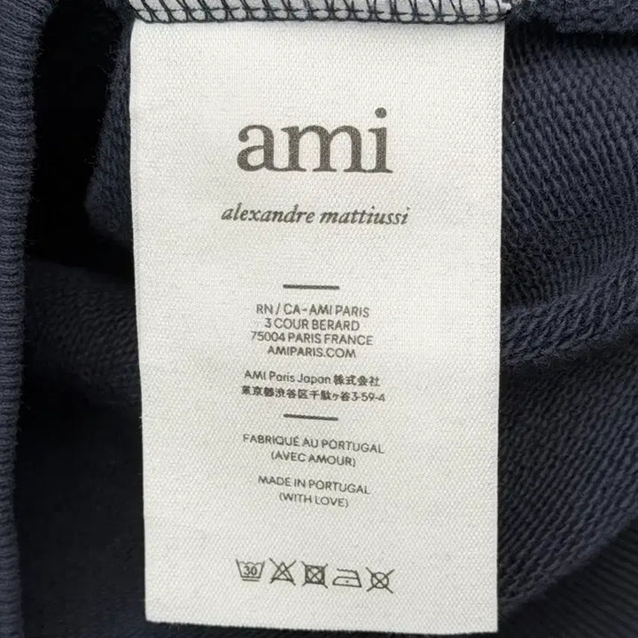 [BUNJANG] Ami Big Heart Sweatshirt Navy XXS / 아미 빅하트 맨투맨 네이비 XXS