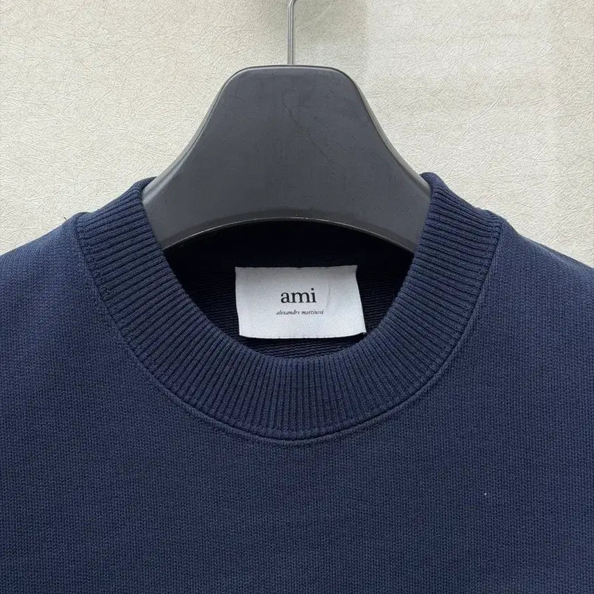 [BUNJANG] Ami Big Heart Sweatshirt Navy XXS / 아미 빅하트 맨투맨 네이비 XXS