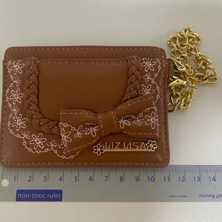 [BUNJANG] Liz Lisa Chain Card Wallet Brown / 리즈리사 체인 카드 지갑 / 패스 케이스 갈색 브라운