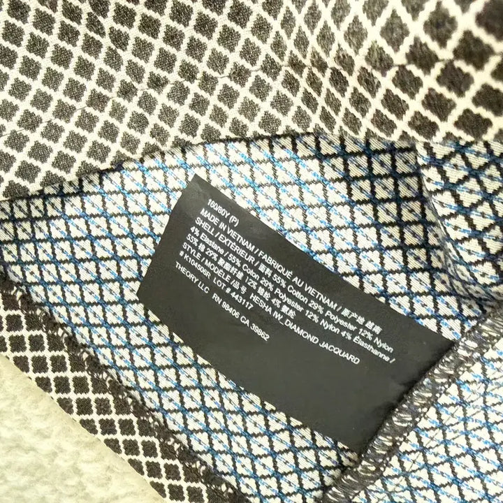 [SOLD OUT] Theory 체크 패턴 반팔 블라우스