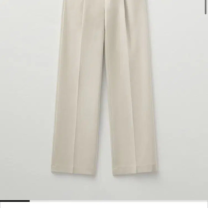 [BUNJANG] Mongdol Winter Wide Slacks Ivory / 몽돌 윈터ver) 원 턱 와이드 슬랙스 아이보리 (새상품)