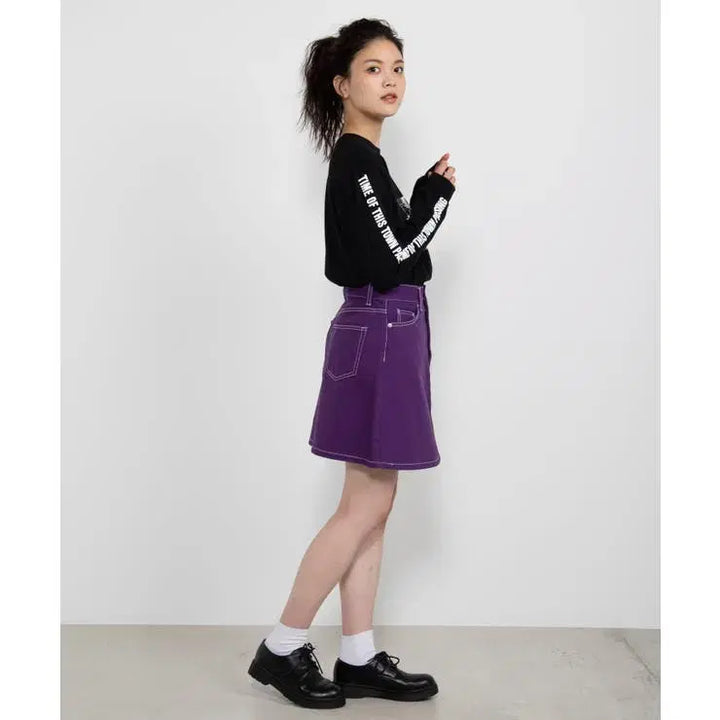 [BUNJANG] BROWNY STANDARD Denim Skirt / BROWNY STANDARD 데님 스커트