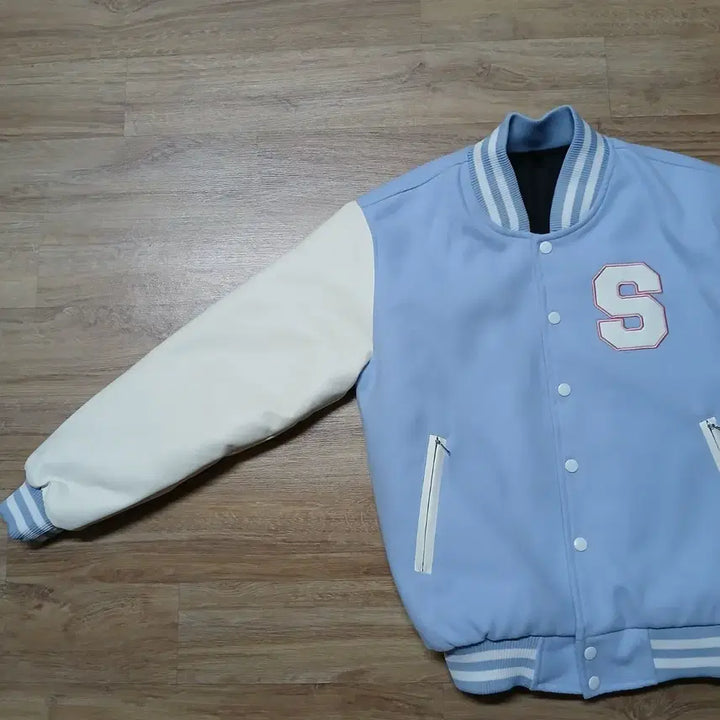 [BUNJANG] Silla University Varsity Jacket / 부산 신라대학교 신라대 과잠 학잠 바시티 벚꽃 일본어학과