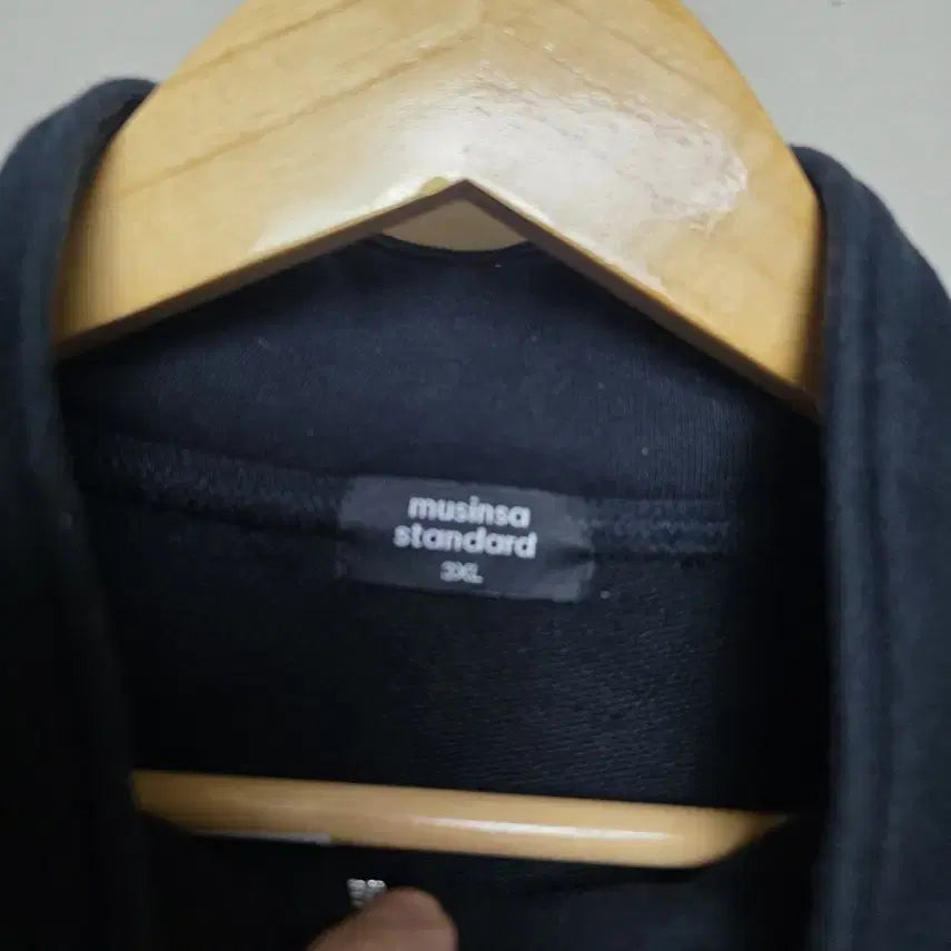 [SOLD OUT] [musinsa] 남성 오버핏 반집업 스웻셔츠 3XL