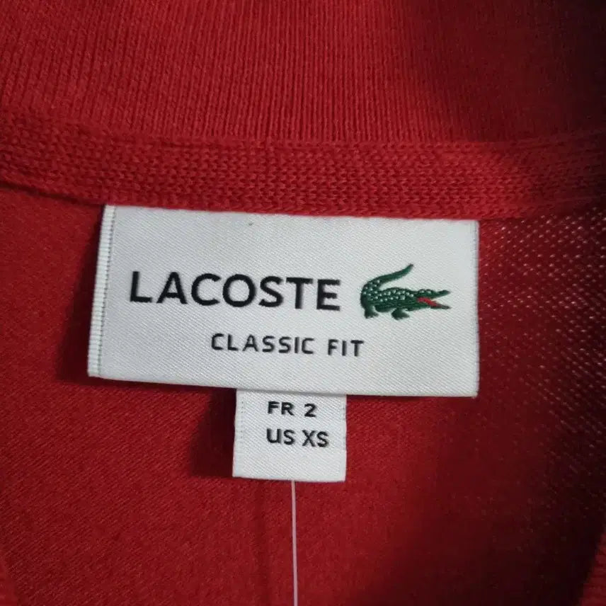 [SOLD OUT] 라코스테 긴팔 카라티 레드 사이즈95