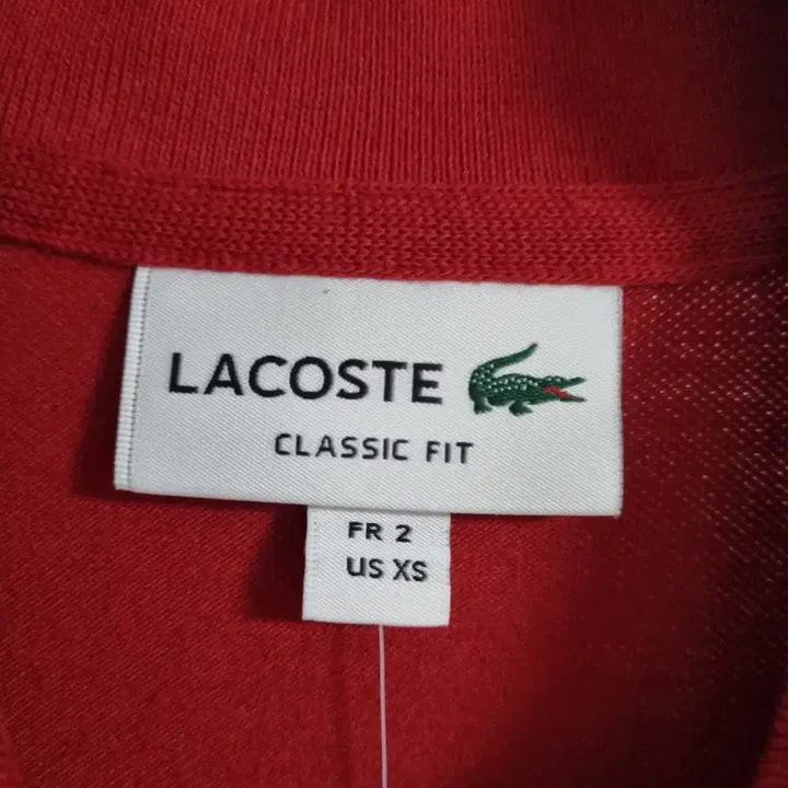[SOLD OUT] 라코스테 긴팔 카라티 레드 사이즈95