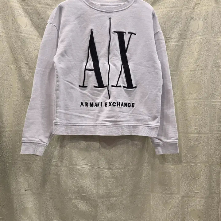 [BUNJANG] Armani Exchange White Crewneck Sweatshirt / 아르마니 익스체인지 화이트 맨투맨 티셔츠 S