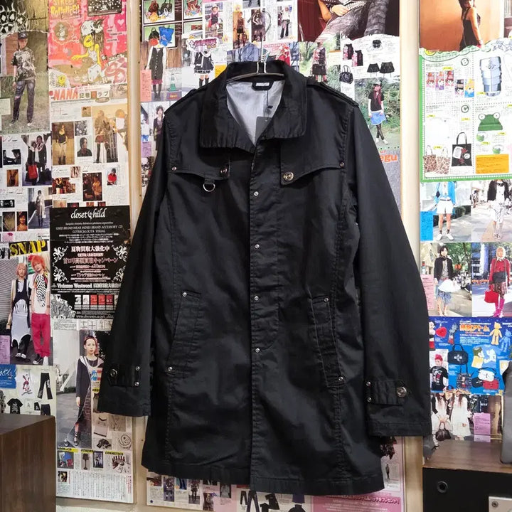 [BUNJANG] SEMANTIC DESIGN Cotton Midi Coat / JPN 시멘틱 디자인 코튼 미디 코트