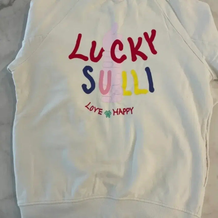 [BUNJANG] Lucky Chouette x Jinri Market Sulli Collaboration Sweatshirt / 진리상점 x 럭키슈에뜨 콜라보 에프엑스 설리 최진리 팝업 맨투맨 굿즈
