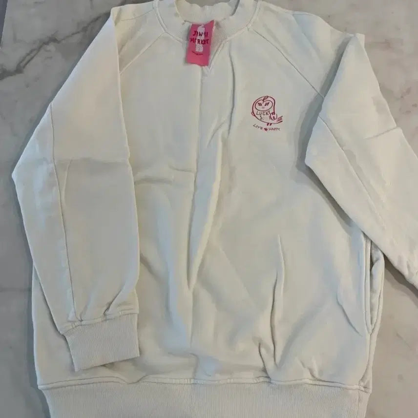 [BUNJANG] Lucky Chouette x Jinri Market Sulli Collaboration Sweatshirt / 진리상점 x 럭키슈에뜨 콜라보 에프엑스 설리 최진리 팝업 맨투맨 굿즈