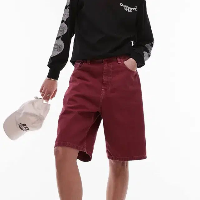 [BUNJANG] Carhartt Brandon Loose Fit Denim Shorts / 칼하트 브랜든 쇼츠 반바지