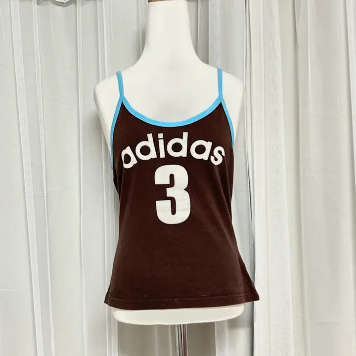 [BUNJANG] Adidas Spell-Out Logo Sleeveless Top / 민초맛 아디다스 스펠아웃로고 나시탑 슬리브리스